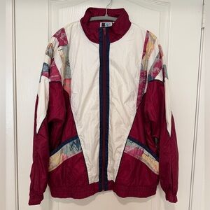 Bold Spirit Vintage Maroon Jacket — Women’s Size L / Retro Outerwear